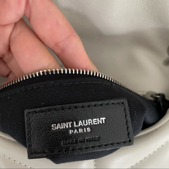 Saint Laurent White Loulou Puffer Mini Leather Bag - Picture 11 of 14